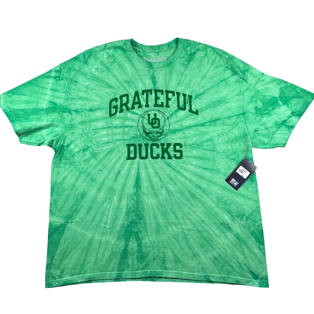 NEW Original Retro Brand T-Shirt Mens 3XL Green Grateful Ducks Tie Dye Oregon